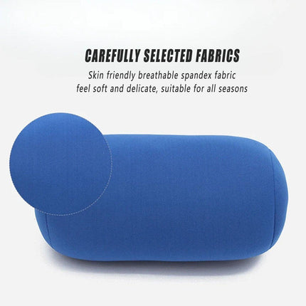 Solid Color Cylindrical Foam Particle Pillow Multi-Functional Neck Waist Support