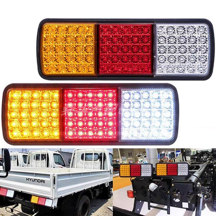 2pcs 75 LED Tail Lights 12V Brake Reverse Indicator Ute Trailer Truck Boat