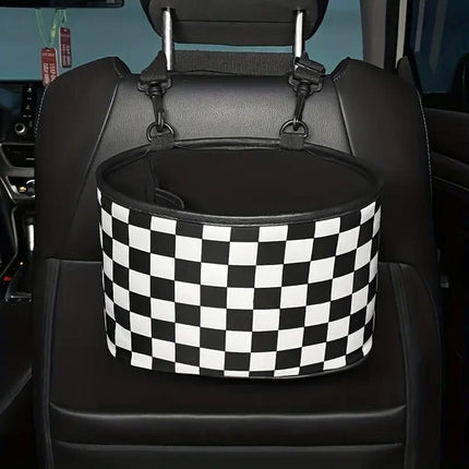 Car Seatback Trash Can Multifunctional Hanging Storage Box Clutter Organisation