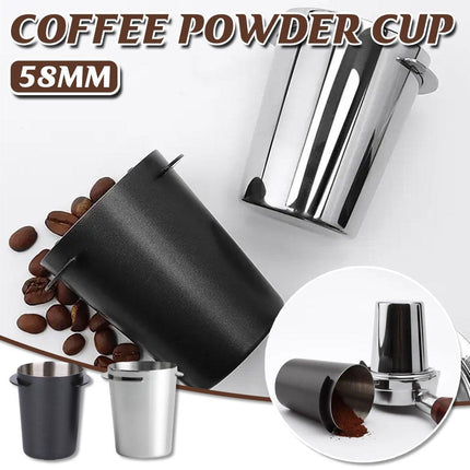 58mm Stainless Steel Coffee Catchers Coffee Maker Handle Accessories Durable Use