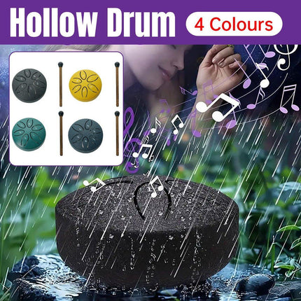 Hollow Steel Tongue Drum Percussion Instrument for Meditation Yoga Music Practice