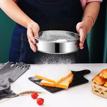 15CM Stainless Steel Flour Sieve Colander Fine Mesh Oil Strainer Sifter Filter