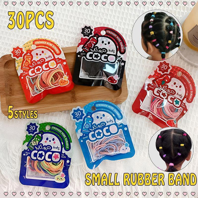 Colorful Small Hair Ties for Children's Hairstyles