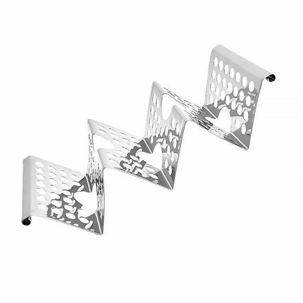 4pcs W Shape Stainless Steel Taco Holder Stand for Pancakes and Food Serving