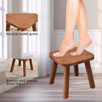 Wooden Short Stool Living Room Shoe Changing Stool Home Furniture Seat