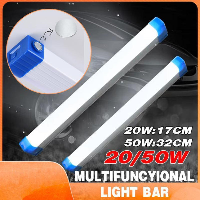 50W Portable Lantern LED Camping Light Lighting Stick Rechargeable Magnetic Bar - Aimall