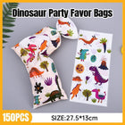150pcs Dinosaur Candy Bags Flat Gift Pouches for Party Favors and Cute Packaging