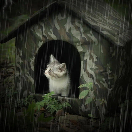 Waterproof Outdoor Cat Nest Stray Pet Hiding Nest Simple Dog House Shelter Bed