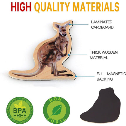 Animal Magnetic Fridge Stickers Educational Chalkboard Magnets for Kids Learning