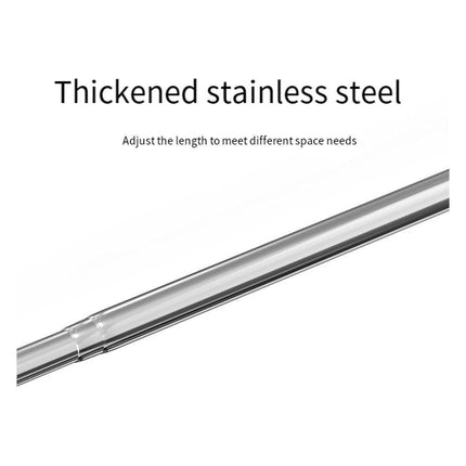 Adjustable Shower Curtain Tension Rod Extendable Closet Pole Rack for Bathroom