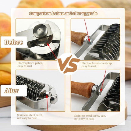 Pastry Pizza Roller Cutter Pull A Wheel for Dough Cookie Pie Steel Net Lattice