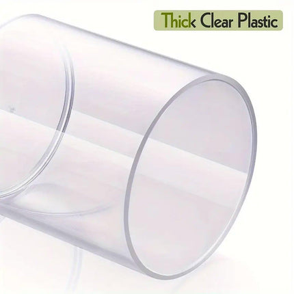 4PCS Transparent Cotton Swabs Makeup Remover Pad Storage Box Household Organizer