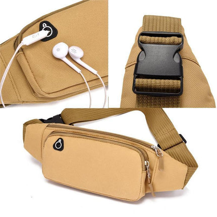 Bum Waist Bag Handy Belt Climbing Hiking Fanny Pack Zip Sport Pouch Large Unisex Aimall