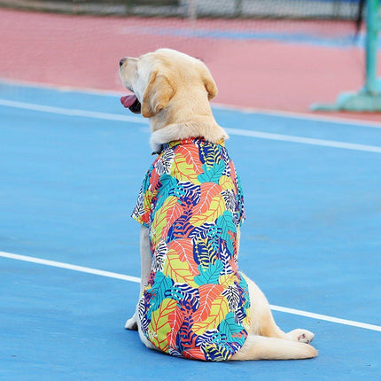 Lightweight Hawaiian Shirt for Pets Stylish Breathable Summer Pet Clothes