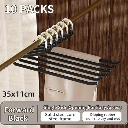 10PCS Goose Shaped Pants Rack Non Slip Z Shaped Pants Clip Wardrobe Storage Clip