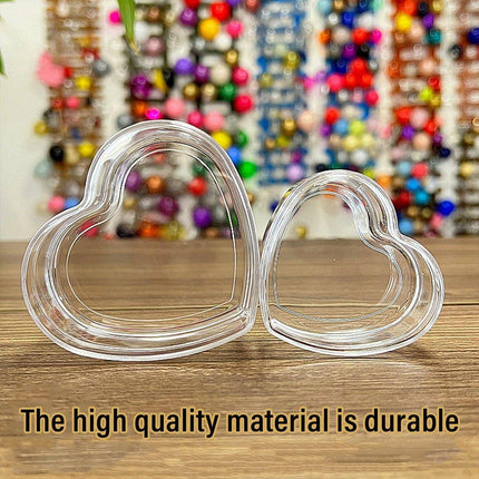 20pcs Heart Shaped Plastic Gift Packaging Boxes for Candy Jewelry and Favors