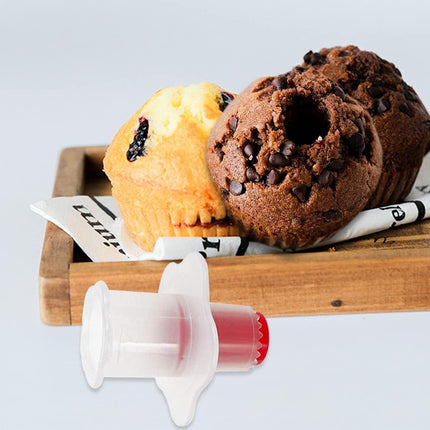 2PCS Eco-Friendly Plastic Paper Cup Cake Corer Pastry Hollowing Tool Easy to Use