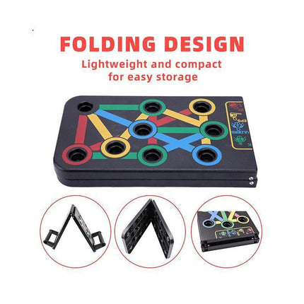 14 in1 Push Up Board Rack Bar Grip Handle Muscle Train Gym Workout Fitness Stand - Aimall