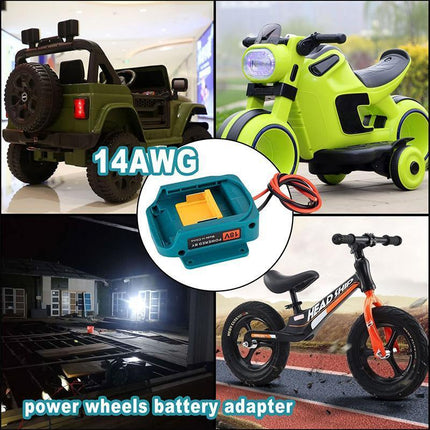 Battery Power Mount Connector Adapter For makita 18V Dock Holder with Cables - Aimall
