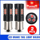 2X BAY15D 1156 RED LED BRAKE STOP TAIL LIGHT BULBS GLOBE BRIGHT ERROR FREE - Aimall