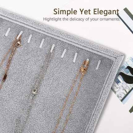 2pcs Necklace Jewellery Tray Simple Jewelry Storage Organizer Display Tray Set