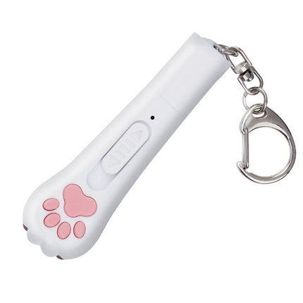Mini Handheld Cat Claw Teasing Toy Interactive Pet Play Wand for Kitten Exercise