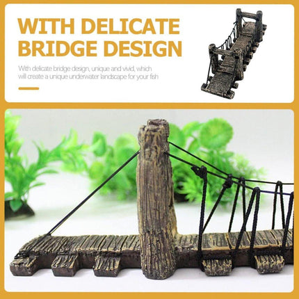 Resin Bridge Aquarium Decoration Fish Tank Accessories Shrimp Tortoise Climbing