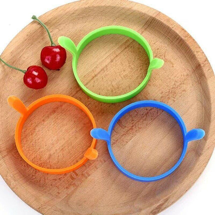 6PCS Silicone Egg Rings Non Stick Kitchen Baking Tools Pancake Handles - Aimall