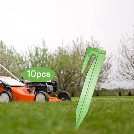 10pcs Ground Peg Lawn Mower Boundary Fixing Stakes Heavy Duty Garden Nails
