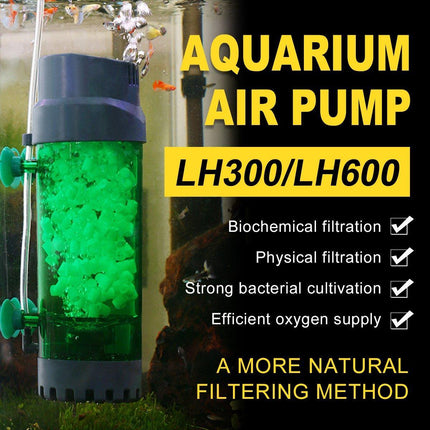 Fluidiz Bed Aquarium Fish Tank Internal Filter Oxygenation Pump for Clear Water