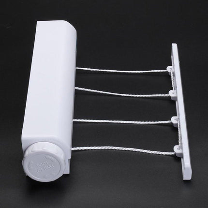 Wall Mounted Clothes Hanger Dryer Clothesline Laundry Washing Line Drying Rack