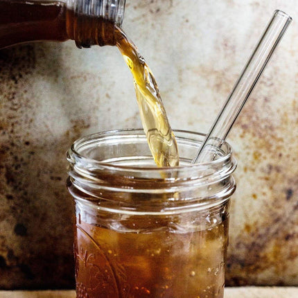 Clear Glass Straws Heat Resistant Juice Milk Straws Creative Style Reusable