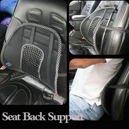 2x Mesh Lumbar Back Support for Office Home Car Seat Chair Truck Pillow Cushion - Aimall