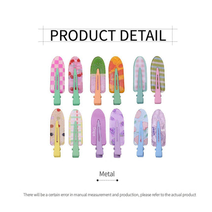 2PCS Juice Series Hair Clip Makeup Hair Accessories Colourful Hair Barrettes