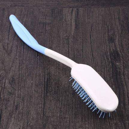 Extra Long Handle Comb Teeth and Brush for Elderly Easy Grip Hair Care Tool