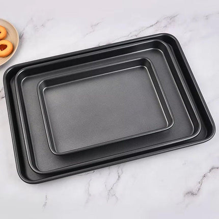 3pcs Rectangular Baking Pan Set Nonstick Oven Bakeware Mould for Home Cooking