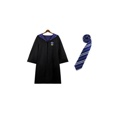 AU Harry Potter Gryffindor Ravenclaw Slytherin Robe Cloak Tie Costume Wand Scarf - Aimall