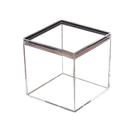 10pcs Clear Acrylic Plastic Boxes Square Storage Containers for Food  Small Item