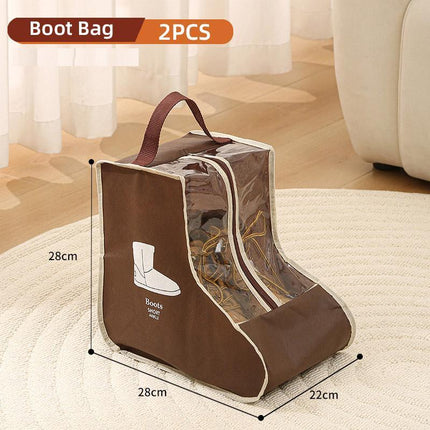5pcs Portable Shoes and Boots Dust Bag Travel Storage Cover Organiser Pouch Set