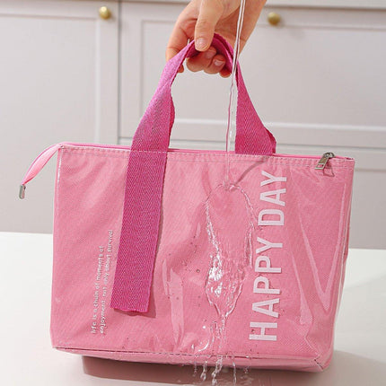 Large Capacity Lunch Bag Outdoor Picnic Aluminum Foil Portable Thermal Bag - Aimall