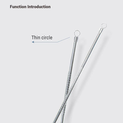 Blackhead Remover Tool for Acne Facial Pore Pimple Needle Cleaner Face Beauty - Aimall