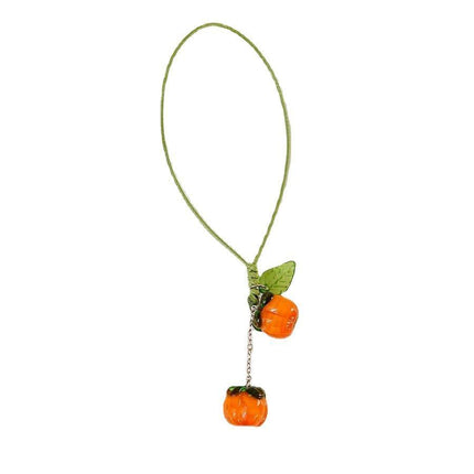 Accessories Bag Charm Key Chain Key Ring Car Keyring Ornament Persimmon Keychain - Aimall