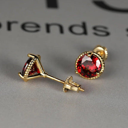 Three Claws Twisted Lace Threaded Stud Earrings Simple Elegant Earrings Women