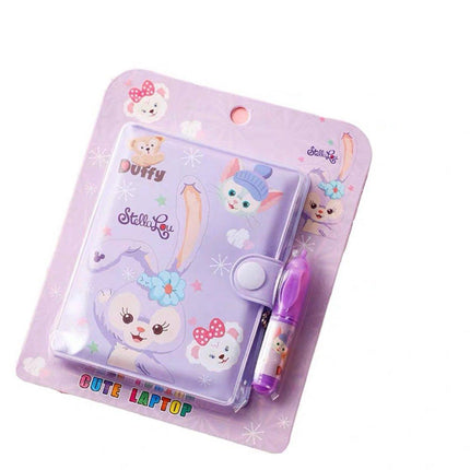 Mini Notebook with pen Cute Pattern Kid Stationery Paper Random - Aimall