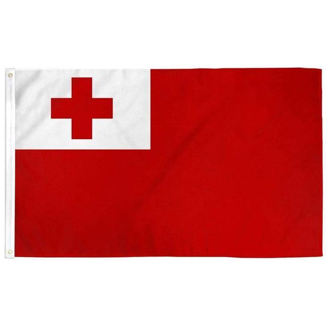 90 X 150CM Tongan Flag Large Puleʻanga Fakatuʻi ʻO Tonga Flag - Aimall