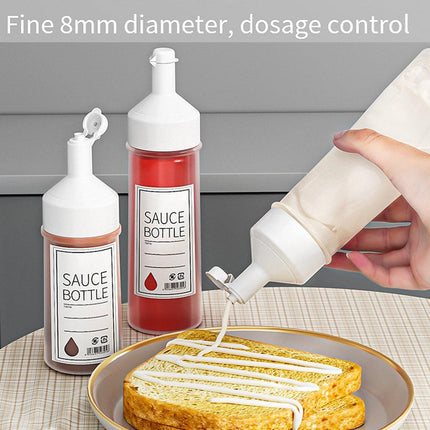 4pcs 350ml Kitchen Squeeze Jam Jars Controlled Dispensing Measuring Jar Multi