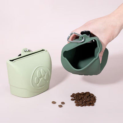 Portable Dog Food Bag Outdoor Walking Travel Feeding Pouch Pet Supplies