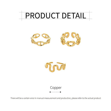 Elegant Light Luxury Line Ring for Women Fashionable All Match Personality Style