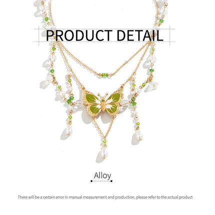 Butterfly Choker Necklace Women Summer Dopamine Fashion Jewelry Gift Set