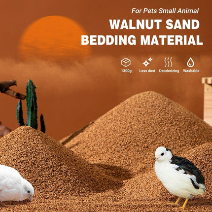 Walnut Sand Bedding Deodorant Dust-free for Chick Quail Deodorant Clean Supplies - Aimall